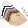 Women's Shorts MEXZT Summer Cotton Linen Shorts Women Fashion Casual High Waist Wide Leg Shorts Loose Sport Pants Basic Office Lady Home Y240420