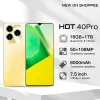 Hot 40 Pro -smartphone 6.8 inch HD Android mobiele telefoon ontgrendeld 4G Dual Sim Card 2GB 16 GB mobiele telefoon