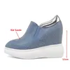 Casual Shoes MILI-MIYA Platform Rhinestone Women Kid Suede Sexy Wedges High Heel Female Pointed Toe Fashion Sneakers