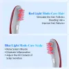 Shampoo&Conditioner KTS 650nm Laser Hair Growth 18 Diodes Vibration Massager Comb Anti Hair Loss Therapy Infrared Red Light Hair Care Hair Brush