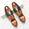 Casual Shoes Lace-Up Male 2024 For Men Stylish Business Men's Color-matching Oxford All-match Coiffeur Shoes0