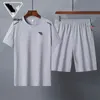 Designer new men's sportswear, fashion brand men's sportswear Men's two-piece sportswear style suit,