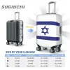 Accessories Israel Country Flag Luggage Cover Suitcase Travel Accessories Printed Elastic Dust Cover Bag Trolley Case Protective