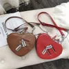Brand Heart Tote Bag For Women 2023 Stone Pattern PU Leather Crossbody Bags Female Small Shoulder Bags Cute Purse Handbags