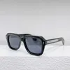 Óculos de sol da moda para homens Mulheres designers de tremonha de verão American High Street Outdoor ao ar livre Anti-ultraviolet Retro Plate Acetato Fibra Quadro quadrado Caixa aleatória WDO5