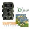 Kameror Ny 36MP 1080p Trail Camera With Night Vision Motion Aktiverad 0,2s Trigger Time Waterproof Outdoor Wildlife Hunting Camera