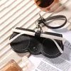 Sacos de armazenamento 1pc de couro de couro de couro de óculos de sol portátil Miopia portátil Miopia Miopia Proteção simples para óculos