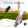 PVC -Golfbeutel Regenabdeckung Durchscheinende Regenhaube für Golfbeutel Push Carts mit Reißverschluss Golf Stangenbeutel Cover Outdoor Sporting Supplies 240411