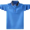 Child Boys Polo Shirt Mash Mash Design Dzieci swobodne topy z długim rękawem dla nastolatków 4 6 8 10 12 14 lat odzieży 240418