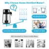 Purifiers Vevor 1.5l/h Distilling Speed 4l Water Distiller Treatmen Purifier Filter Touch Screen Time Setting 304 Stainless Home Appliance