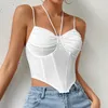 Damestanks Camis Vemina Sexy Club Slaadeloze Fishbone strakke top voor vrouwen met ultradunne tanktop met kale schouderbanden strapless en backless tanktop Y240420