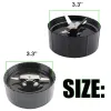 Shaver Cross & Flat Shaver Blades Replacement Part for Mb1001 Magic Bullet 250w Blender Blades Mixer Accessories