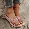 Scarpe casual da donna decorazioni floreali infrasoli clip punta estate comoda slittamento sui sandali