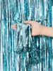 Party Decoration 3 Pieces Of Metal Foil Tassel Curtains Suitable For Birthday Wedding Single Women Holiday Gender Unveiling Decoratio