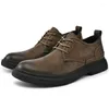 Dress Shoes Heren Fashion Casual Leather Non-Slip Wear-Resistent Sports Comfortabele platte slip-on Men38-46