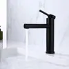 Robinets d'évier de salle de bain modernes robinets pivotants à 360 ° à poignée monomoteur monte de lavage monté de lavage d'eau mélangeur à froid Taps 304 en acier inoxydable