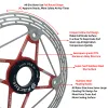 ライトKactus Tech Ultralight Bicycle Disc Brake Rotor 140/160mm効率的な熱散逸6ボルト/センターロックフロートローターバイクパーツ