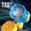 Söta barn Gatling 40 Hole Mini Edition Space Bubble Gun Light Edition Outdoor Toy Ultra Long Range Bubble Machine