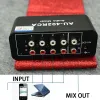 Amplifier Meat eaters Stereo Audio Mixer (4 Input 1 Output) MultiChannel mix Source Reverberator Switch Free 3.5mm RCA Interface Diy