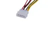 2024 1pcs/lote de resfriamento de computador Cabos de alimentação de 4pin Molex a 3pin Adaptador de cabo de alimentação do ventilador Conector 12V/2/5V/2 para CPU PC Caso Fan para Cabo de Molex 4pin a 3pin