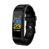 Braccialetti 115Plus Health Bracciale Fitness Fitness Cresta cardiaco Pressione del sangue Smart Band Fitness Tracker SmartBand Bristband per uomini donne ragazzi