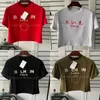 T-shirt pour femmes Designer T-shirt T-shirt Crop Top Letters Imprimé t Summer T-shirt Femelle Femelle Slves Slves Crew Cou Tops Taille S-L Y240420