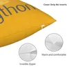 Kuddprogrammerare Python -symbolomslag för soffa Datorutvecklare Programmeringskodare Nordic Cover Square Pillow Case