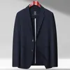 High-end Fashion No Lining West Spring and Summer Light Breathable Smooth Light Luxury Leisure Sunscreen Suit Jacket Men 240408