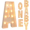 91.5cm Warm Light Up Giant Letter Led Light Frame Box Balloon Filling Box with 10 Lights Birthday Wedding Xmas Decor Baby Shower 240419