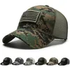 Men Baseball Cap American Flag Camouflage Sticker Patchwork Embroidered Baseball Cap Net Hat Breathable Outdoor Sun Hat Gorras 240415