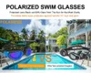 Óculos de natação polarizados para lentes de proteção contra antifog adultos homens homens homens impermeabilizados com copos de natação ajustáveis de silicone adultos 240416