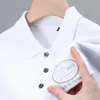 Luxury Brand Mens Polo Shirt Lapel Embroidered Print Short Sleeved T-Shirt Summer British Business Fashion Breathable 240418