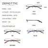 Zenottico in lega anti -blu Light Pochromic Prescription Glasses for Men Optical Spettacles Myopia Progressive Eyecyes 240409