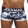 Underpants Jockmail Brand 2024 mimetico mimetico maschile sexy pugili di biancheria da uomo tronchi comodi mutandine del pugile CUECA Peni gay
