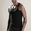 Heren tanktops massief kleurenvest slank fit mouwloze sportschool top met zweetabsorptie sneldroge technologie o voor casual