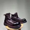 Slip On Men Chelsea Boots Echte lederen hoogwaardige laarzen Retro Classic Heren enkelschoenen P30D50