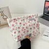 Cosmetic Bags Bag Make -up Frauen Blumenbeutel Reise Leinwand Toilvas Clutch Organizer Brautjungfer Geschenk tragbare Damenhandtasche