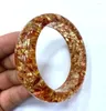 Bangle Certified %100 Natural Mexico Sky Yellow Amber Bracelet 59-60mm