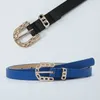 Belts Selling Trendy Women's Belt Fashion Daily Matching Dress Versatile Jeans Simple Texture Needle Button