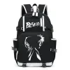 BAGAS Anime Blackpath Backpack Kurosaki Ichigo Rukia Imprimir Viagem Rucksack Saco Casual School School Student Backpacks Meninas Meninas Bolsas Escolares