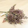 Dekorative Blumen künstlicher Lavendel Weizen gefälschte Pflanzen Bouquet Weihnachten Hochzeit Home Tischdekoration Herbst Crafts Scrapbooking