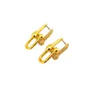 Simple fashion titanium steel lock buckle U-shaped designer earrings studded gold earrings designer for men and women niche luxury temperament earrings Six species