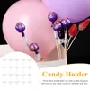 Fleurs décoratives Chocolate tore ball sticky Base Candy Fixed Bouquet Support Emballage Holder Clear Emballage
