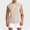 2024 Summer Gym Vest Men Men Men com fitness de fitness de fitness tanques de fitness tanques de fitness com mangas de mannagem