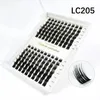 Individuella fransar 915mm 14Rows Cluster Natural Look Mixed Tray Diy Eyelash Extension Volym Lash Cluster Eyelashs 240420