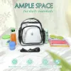 Backpacks Clear Small Backpack 12x6x12 in Stadium Approved Clear Bags for Women Stadium Concerts Festivals Sports Events