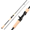 Tiges de carbone ultraliers ml coulée de rotation de pêche 2 section de voyage de voyage Rod 18m 165m 240408