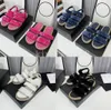 Velvet Sandallar Kenevir Halat Çim Sandal Kadın Terlik Örgü Yaz Platformu Alfabe Deri Kadın Moda Ayakkabı Dantel Yukarı Balıkçı S4781497