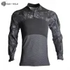 T-shirts Han Wild Men's Outdoor Hunting Tactical Shirts Air Soft Combat Tee Shirts Breathable Army Military Shirts Grey Hunting Tshirt