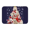 Mattor West Highland White Terrier Dog Door Floor Bath Kitchen Mats Anti-Slip Indoor Westie Doormat Living Room Entrance Mattor